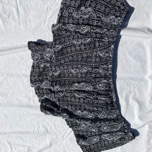 cropped off the shoulder top